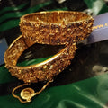 Luxury Class Gold Plated Bangle Pair