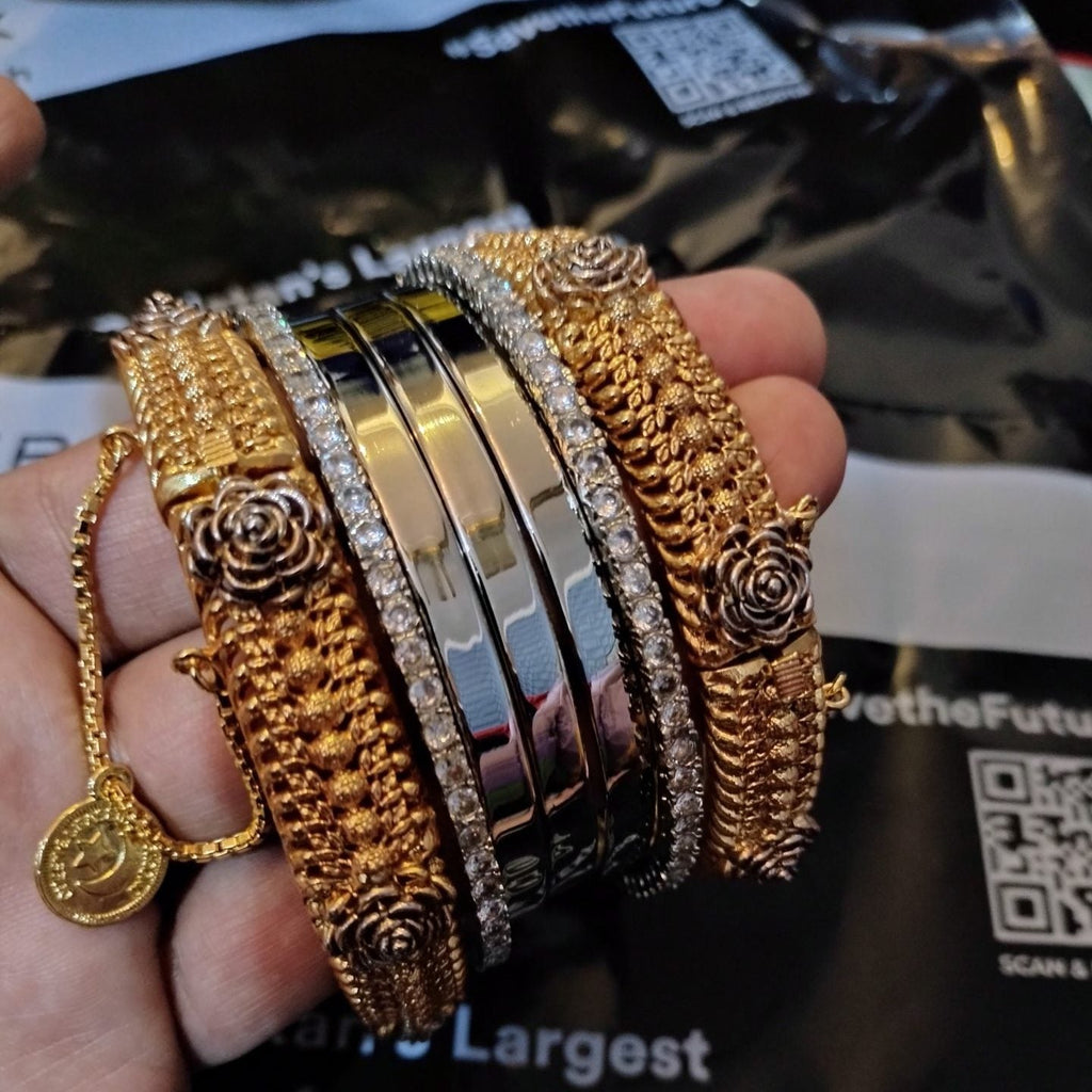 Royal Luxury Bangle 7 Pc Bangle Set