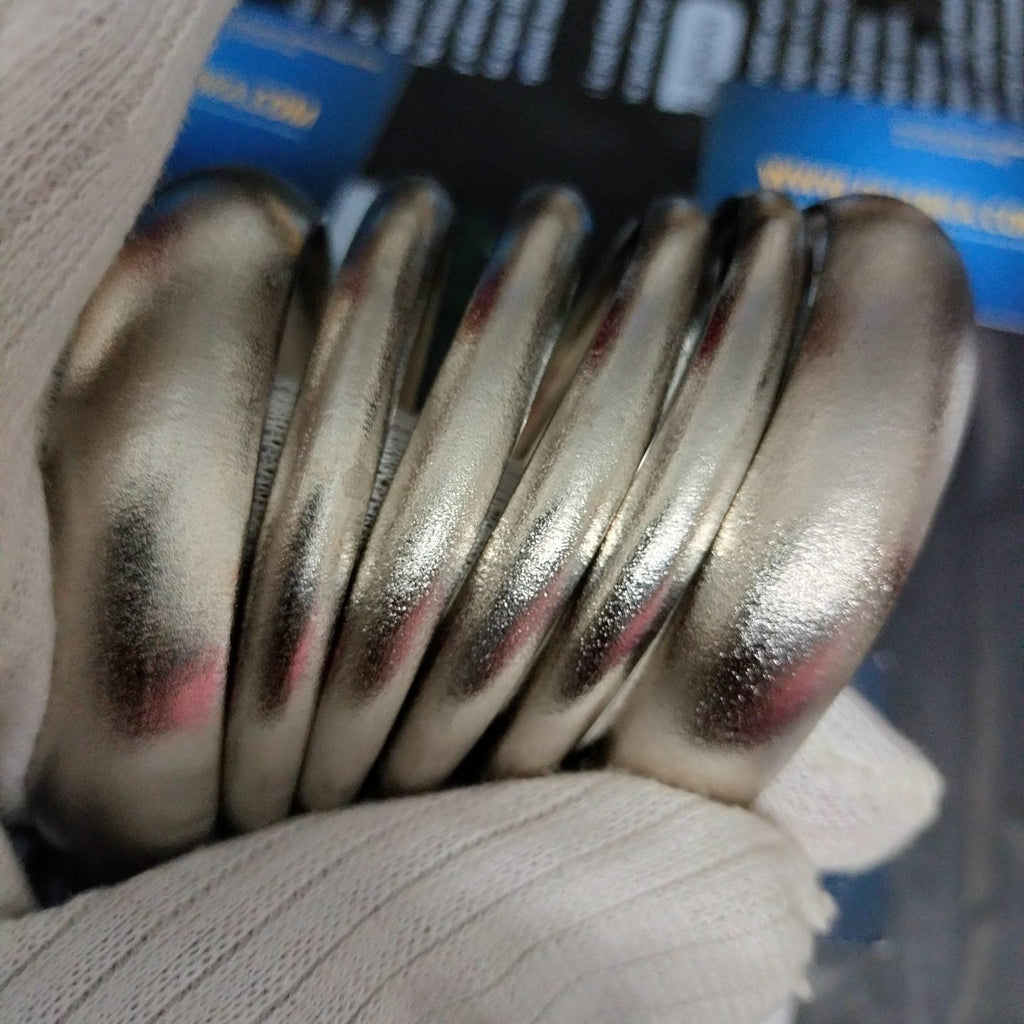 Royal Luxury 6pc Matt Finished Silver Plated Bangles