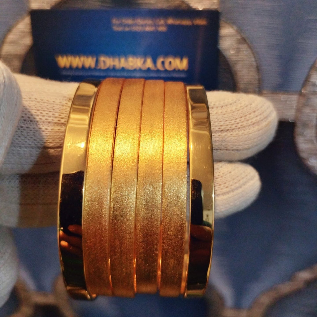 Luxury Real Gold Plated Matt and Shine Chorian (4 Matt and 2 Shine)