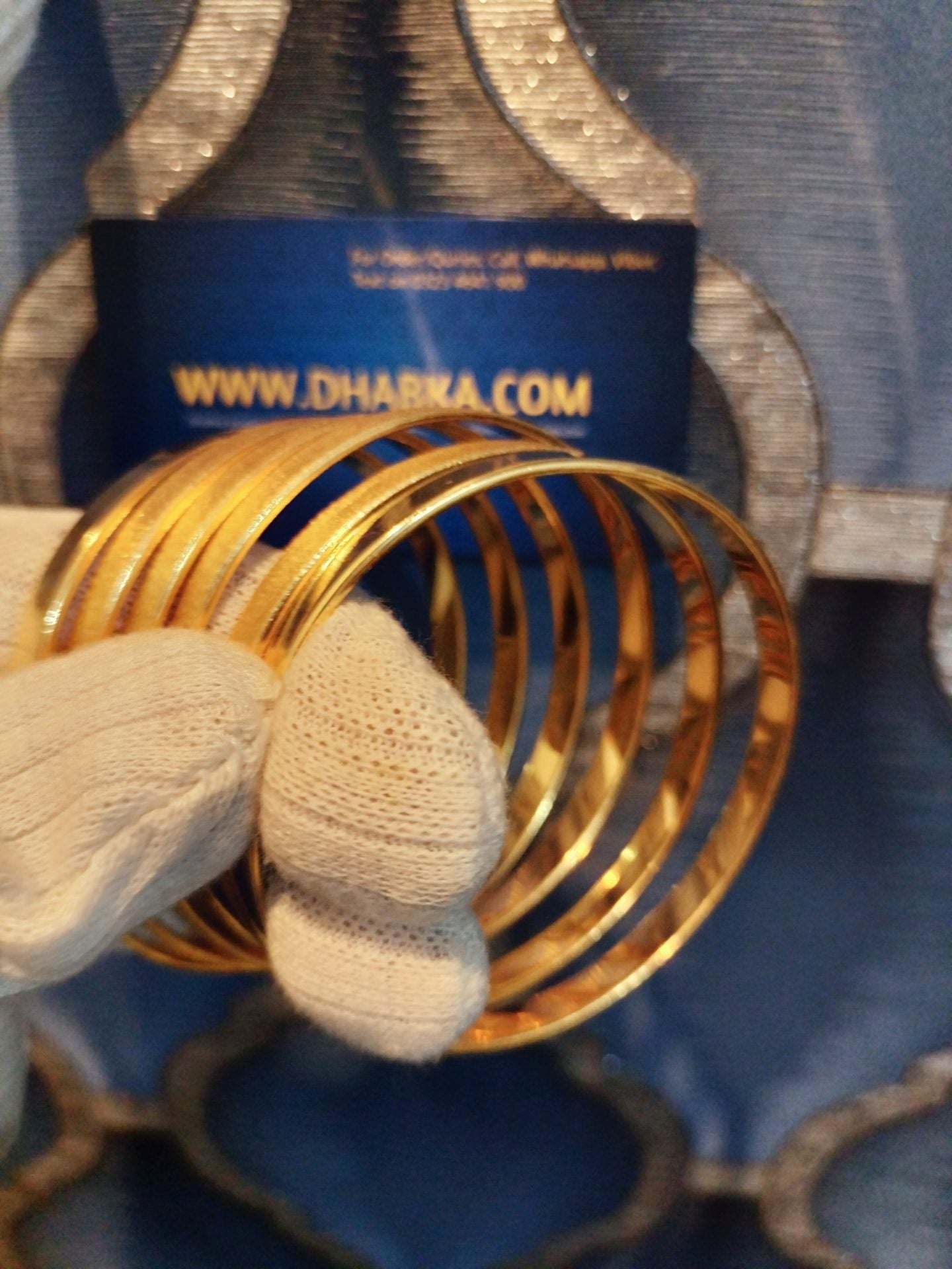 Luxury Real Gold Plated Matt and Shine Chorian (4 Matt and 2 Shine)