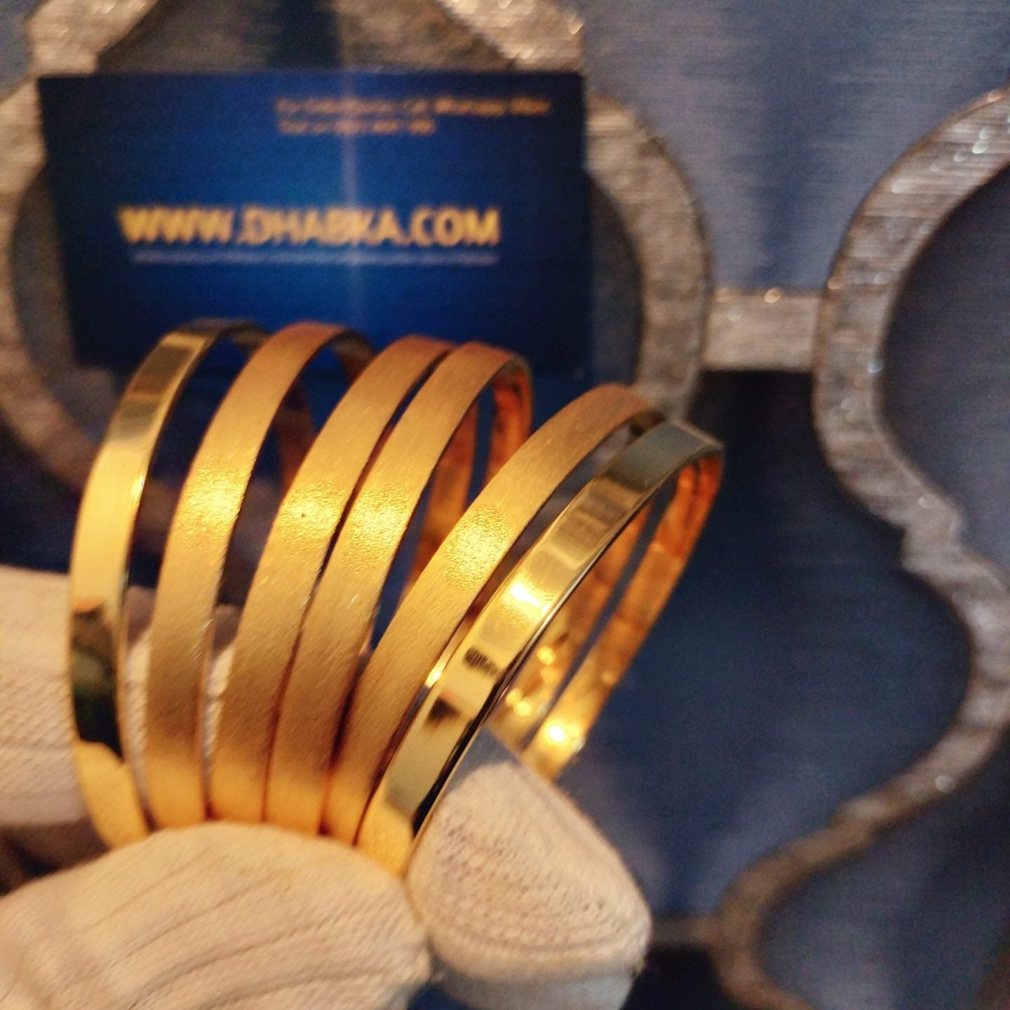 Luxury Real Gold Plated Matt and Shine Chorian (4 Matt and 2 Shine)