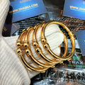 Dhabka Designer real Gold Plated Bangles 4 pc