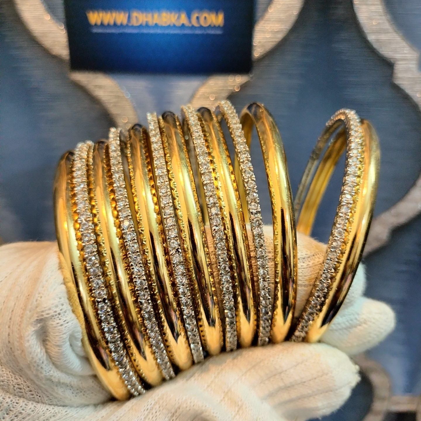 Dhabka Designer real Gold Plated 13 pc Set