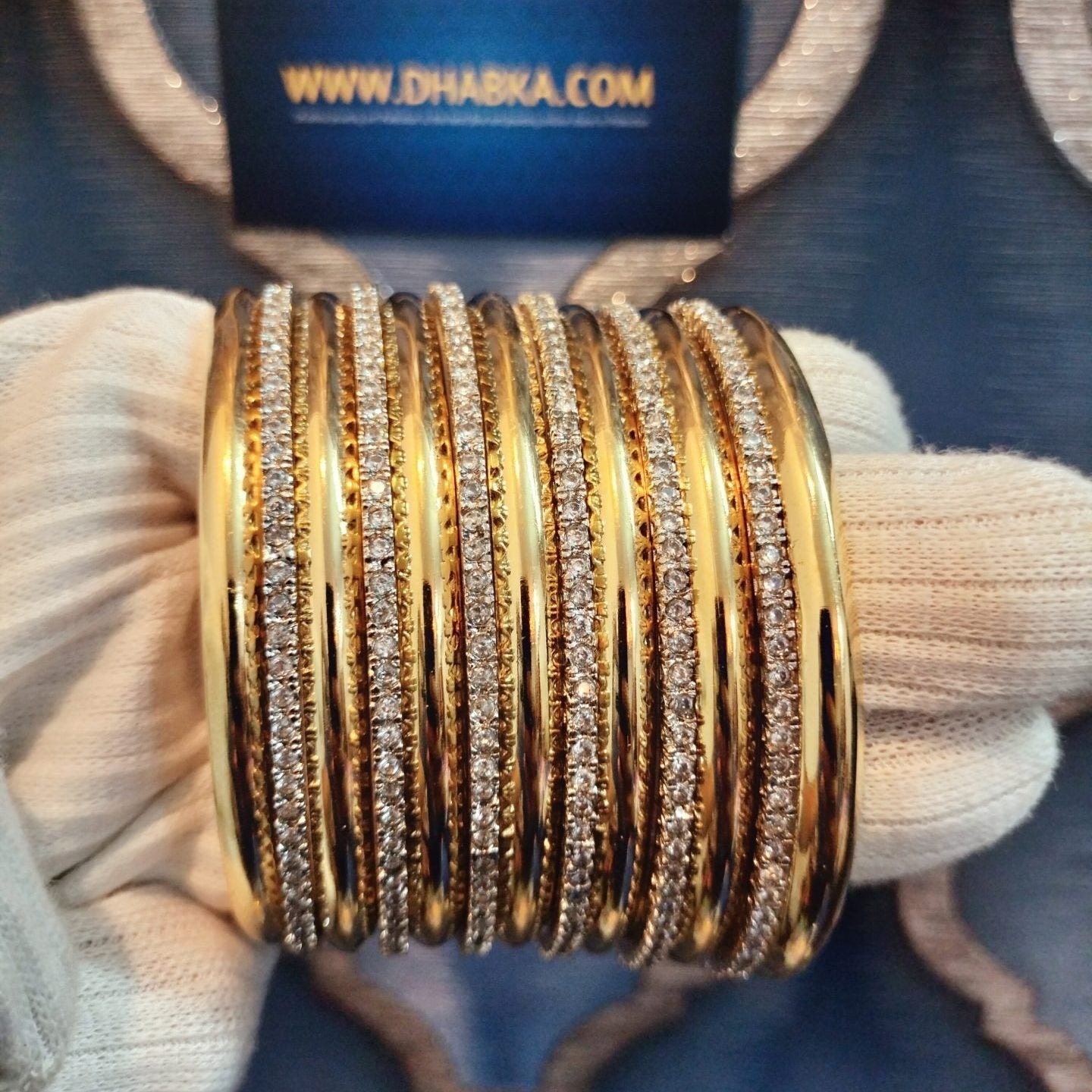 Dhabka Designer real Gold Plated 13 pc Set