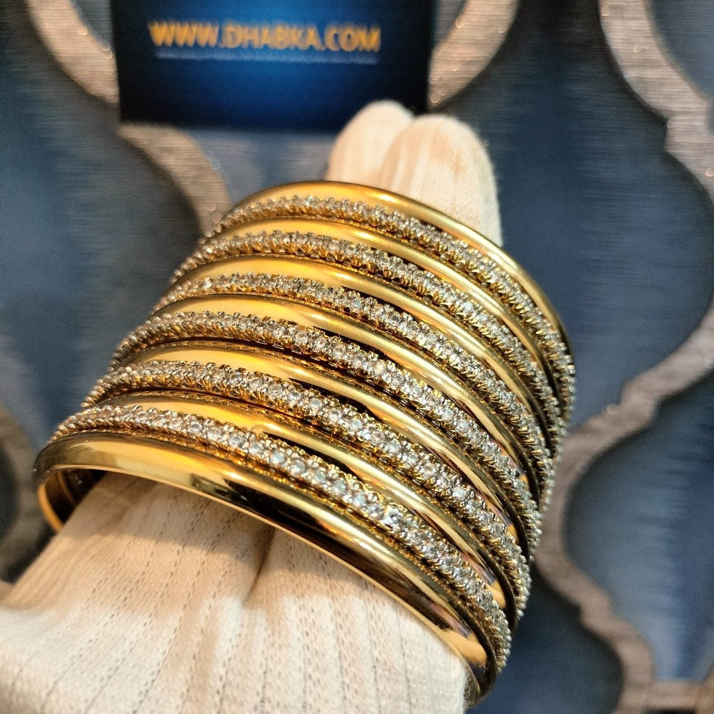 Dhabka Designer real Gold Plated 13 pc Set