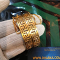 Luxury Gold Plated Designer Bangle Pair