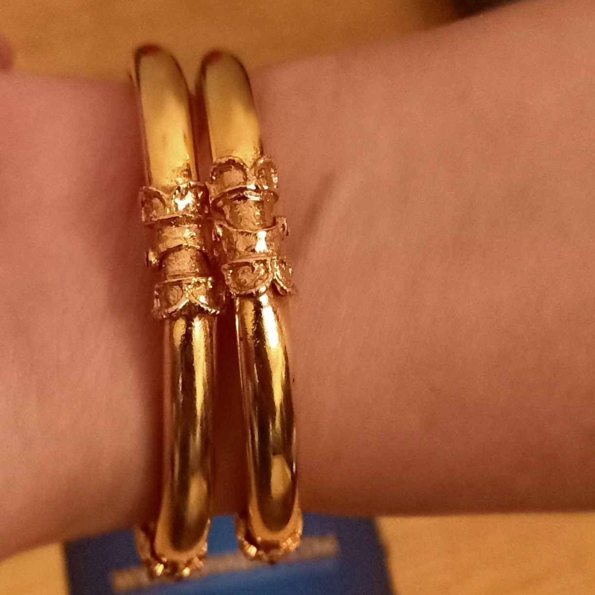 Dhabka Luxury Real Gold Plated bangle Pair