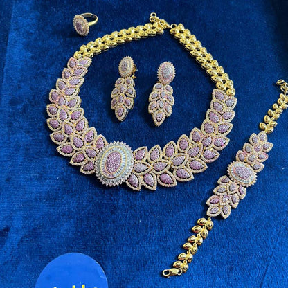 925 Sterling Silver 4 pc Gold Plated Set