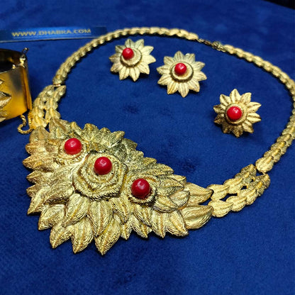 925 Sterling Silver 4 pc Gold Plated Set