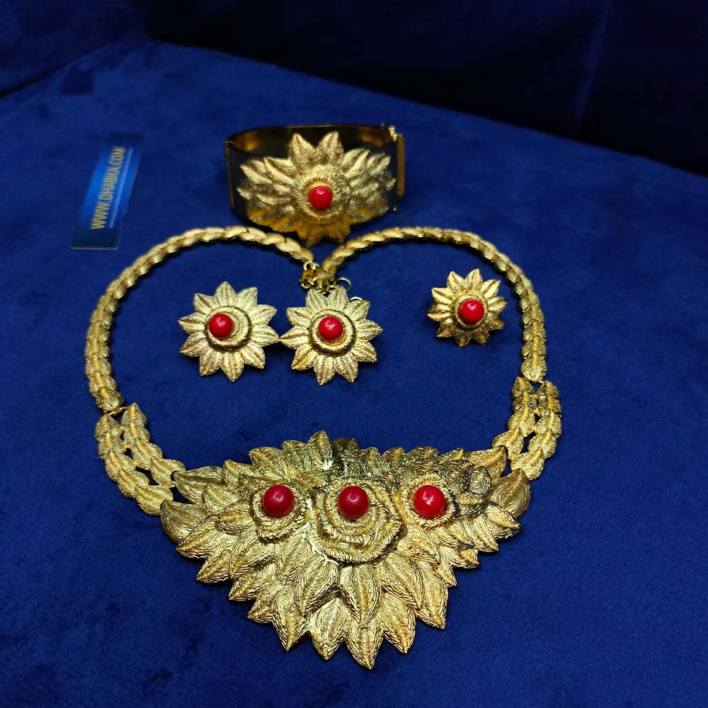 925 Sterling Silver 4 pc Gold Plated Set