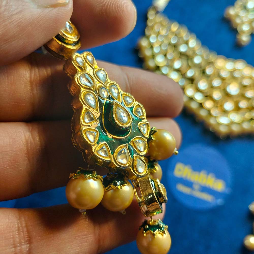 Sheesha Pota  Kundan Jewelry Set