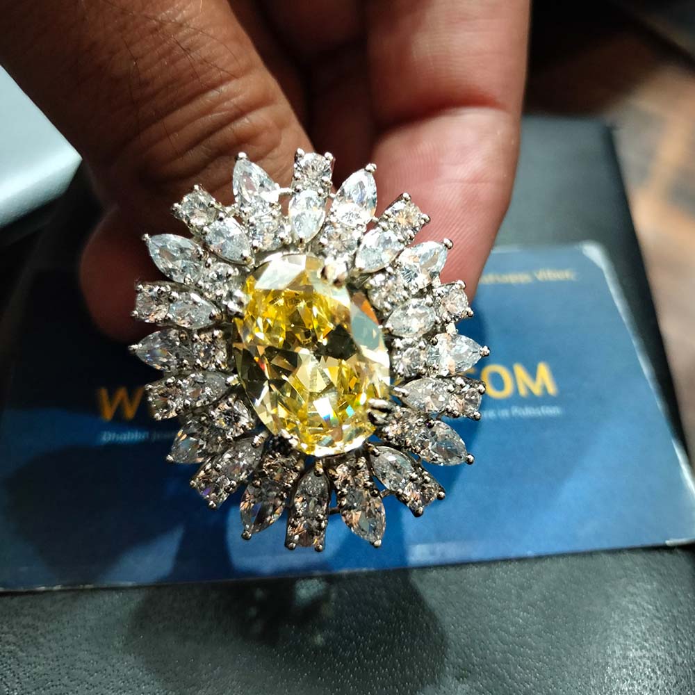 925 Sterling Silver Luxury Big Ring