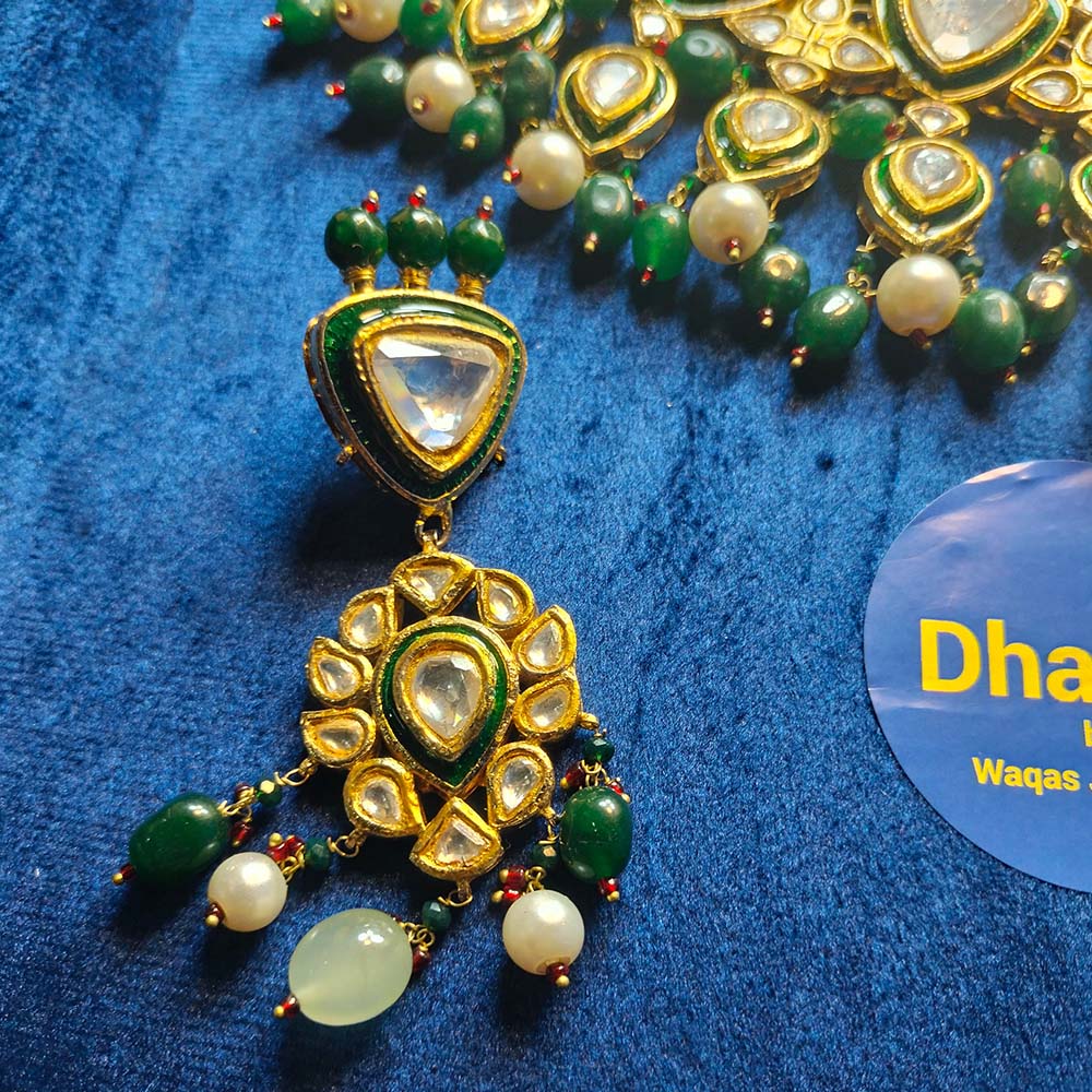 Massionite Polki Kundan Jewelry Set