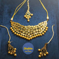 Sheesha Pota  Kundan Jewelry Set