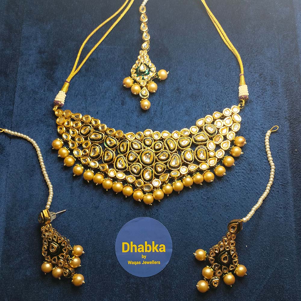 Sheesha Pota  Kundan Jewelry Set