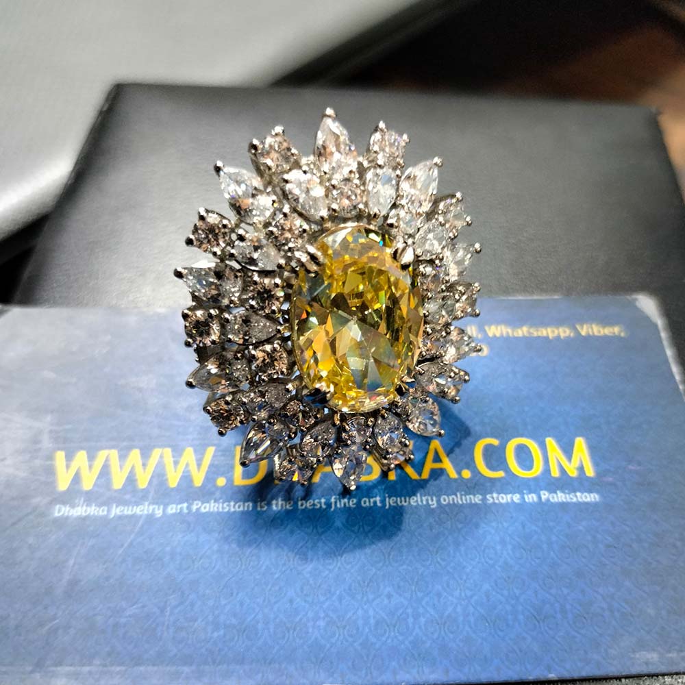 925 Sterling Silver Luxury Big Ring