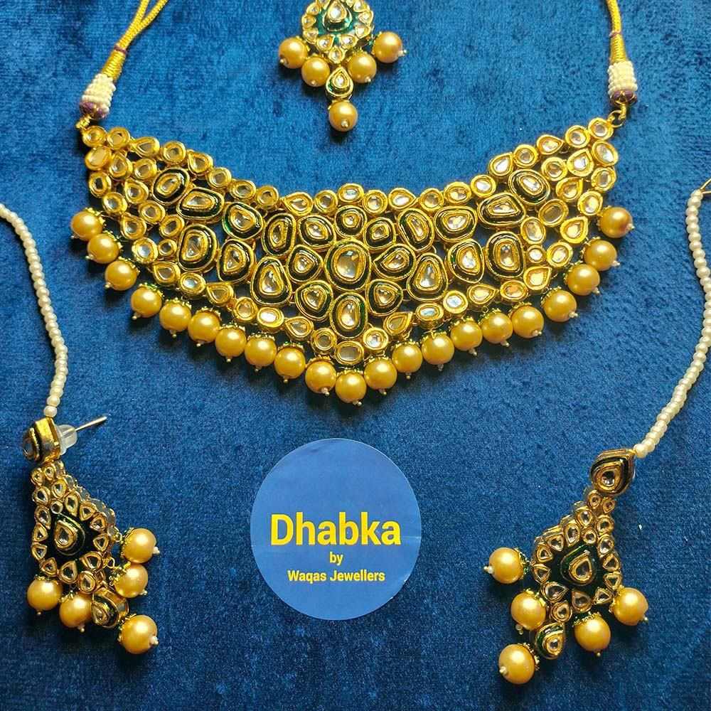 Sheesha Pota  Kundan Jewelry Set