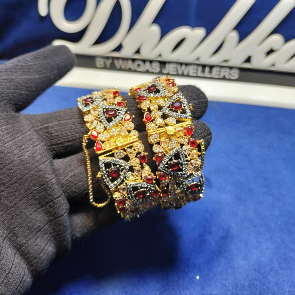 Luxury Gold Plated Bangle pair