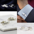 Personalized Mustache Cufflinks