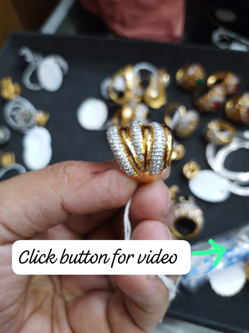 925 Sterling Silver Luxury Gold Plated Ring