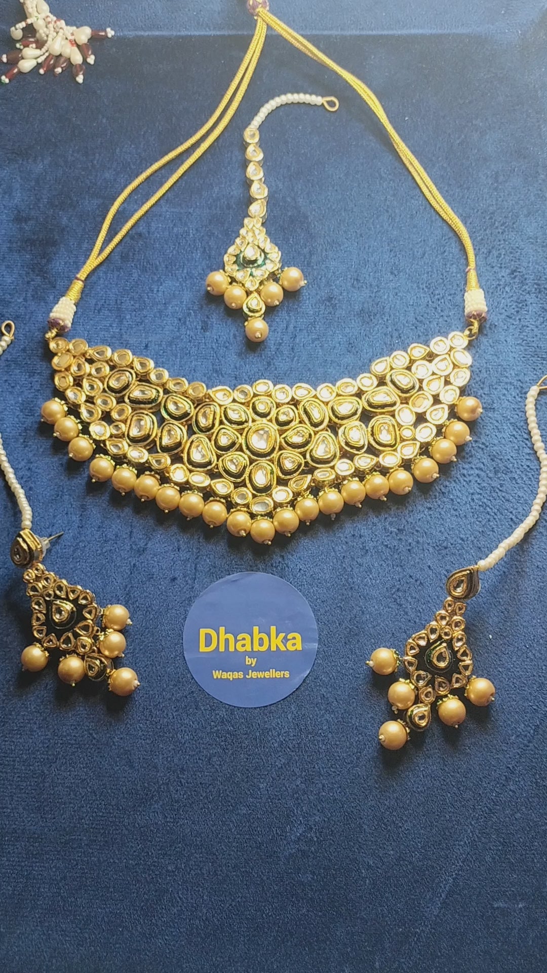 Sheesha Pota  Kundan Jewelry Set