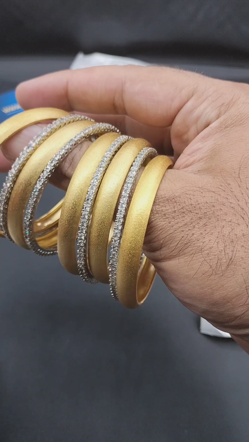 Dhabka Luxury 9 Pc Matt Bangle Set