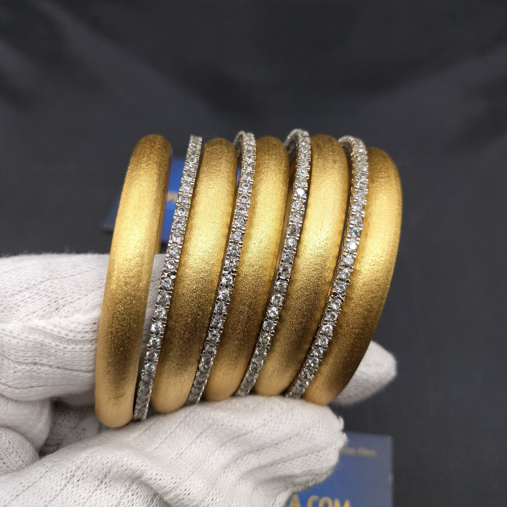 Dhabka Luxury 9 Pc Matt Bangle Set