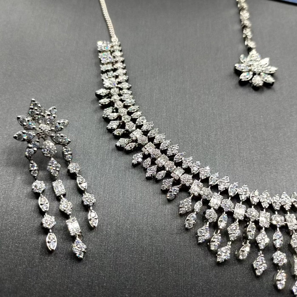 925 Sterling Silver Luxury set with Cubic Zircons