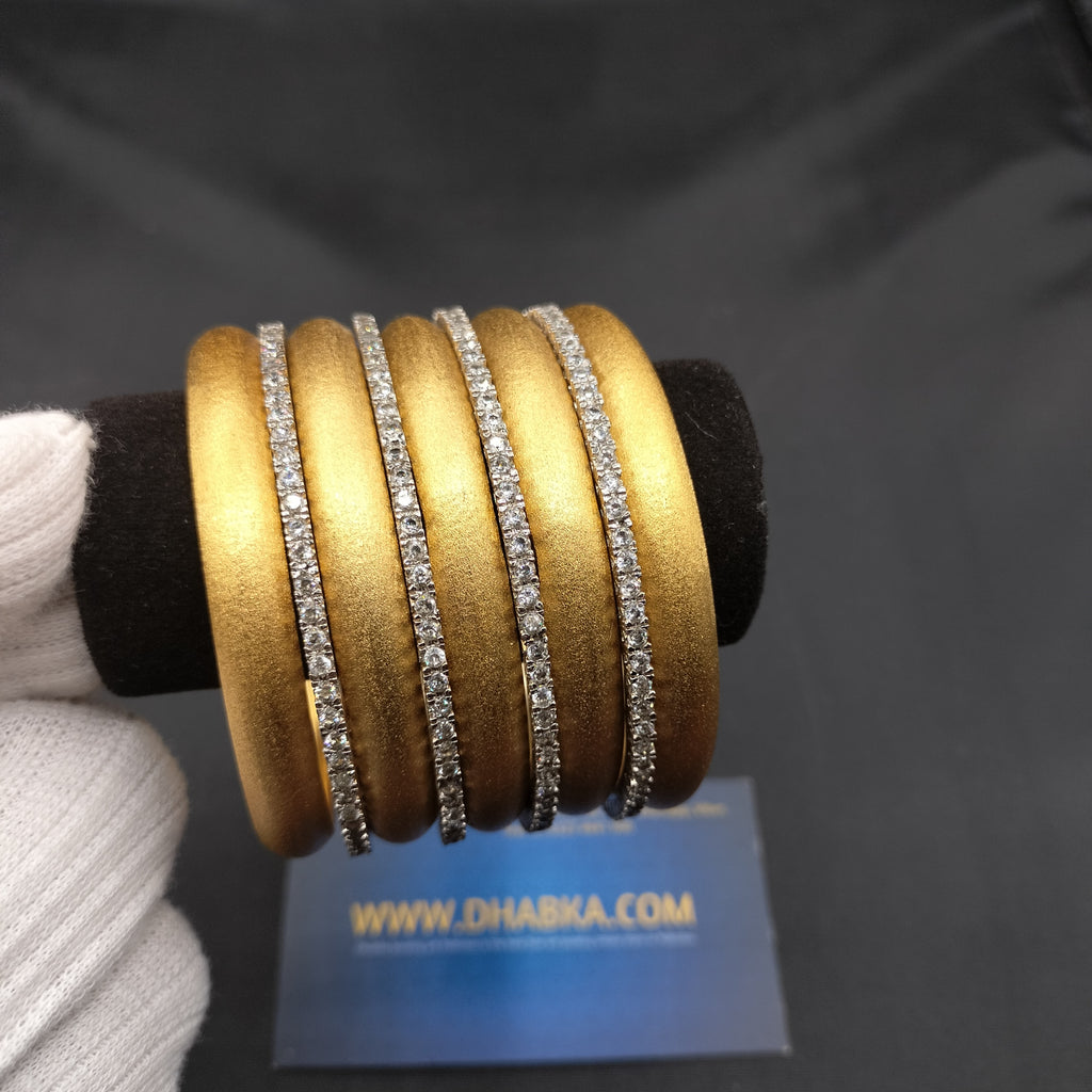 Dhabka Luxury 9 Pc Matt Bangle Set