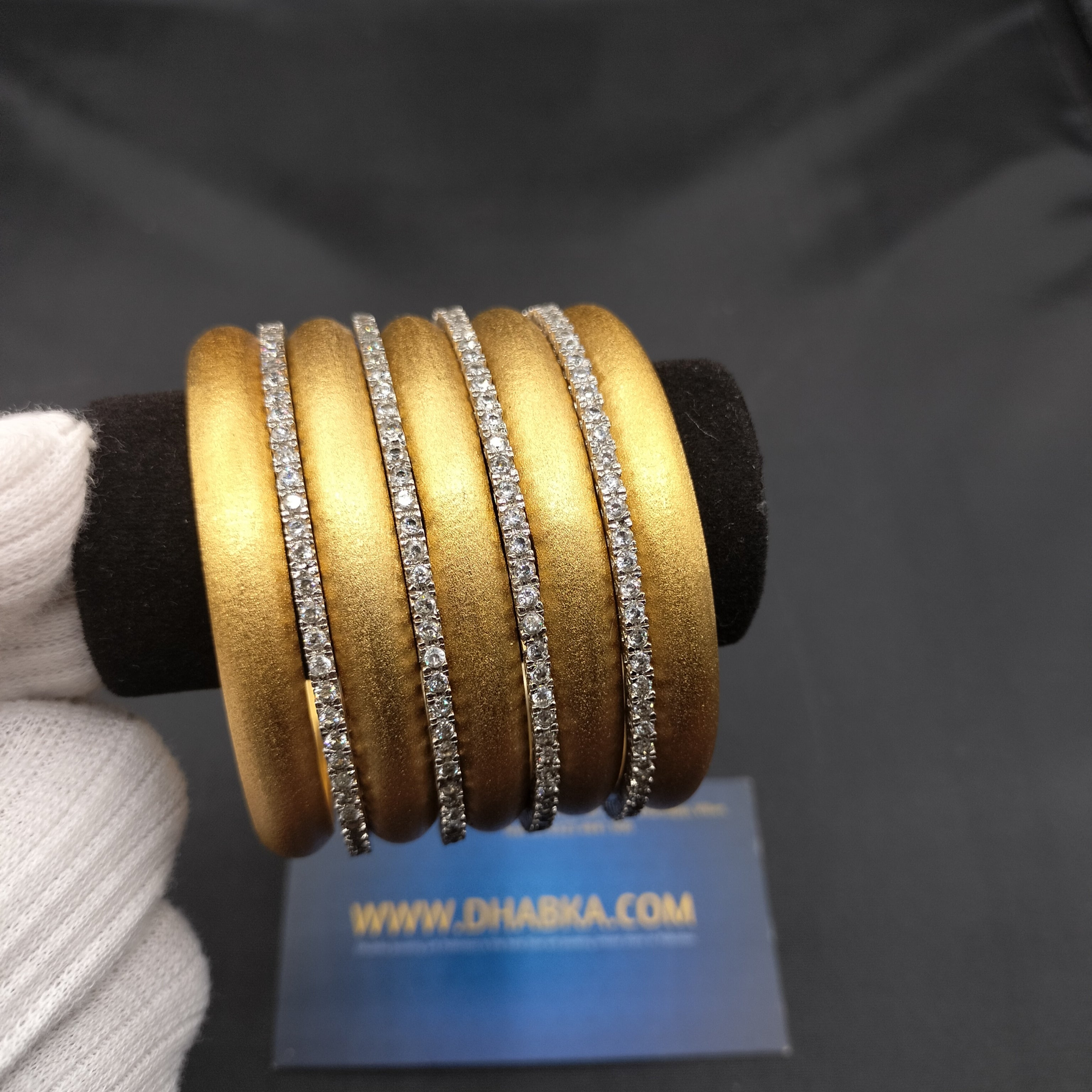 Dhabka Luxury 9 Pc Matt Bangle Set