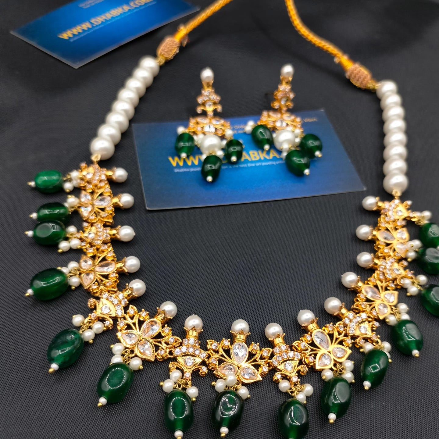 925 Sterling Silver Gold Plated Luxury Jewelry Set