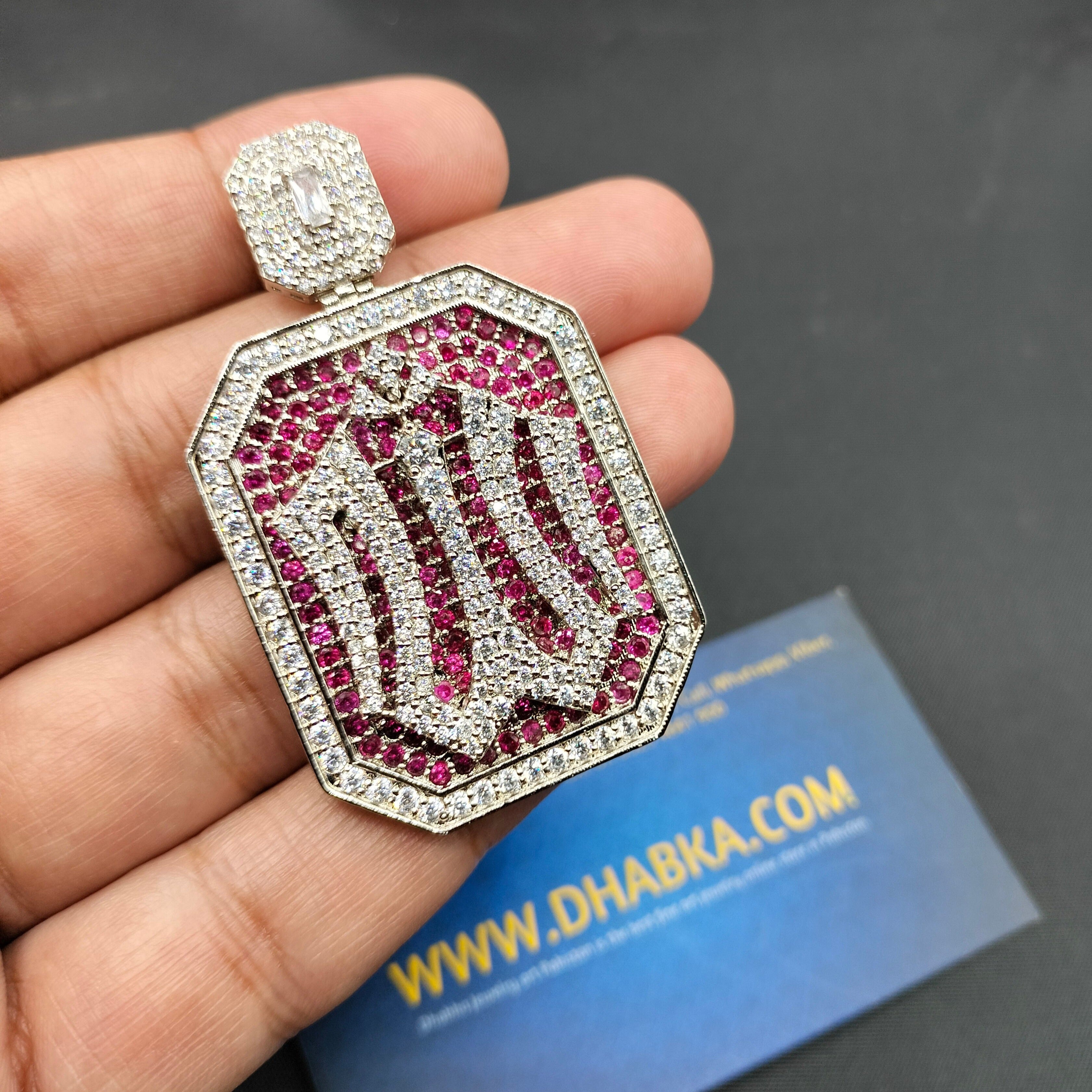 925 Sterling Silver Allah wala pendant
