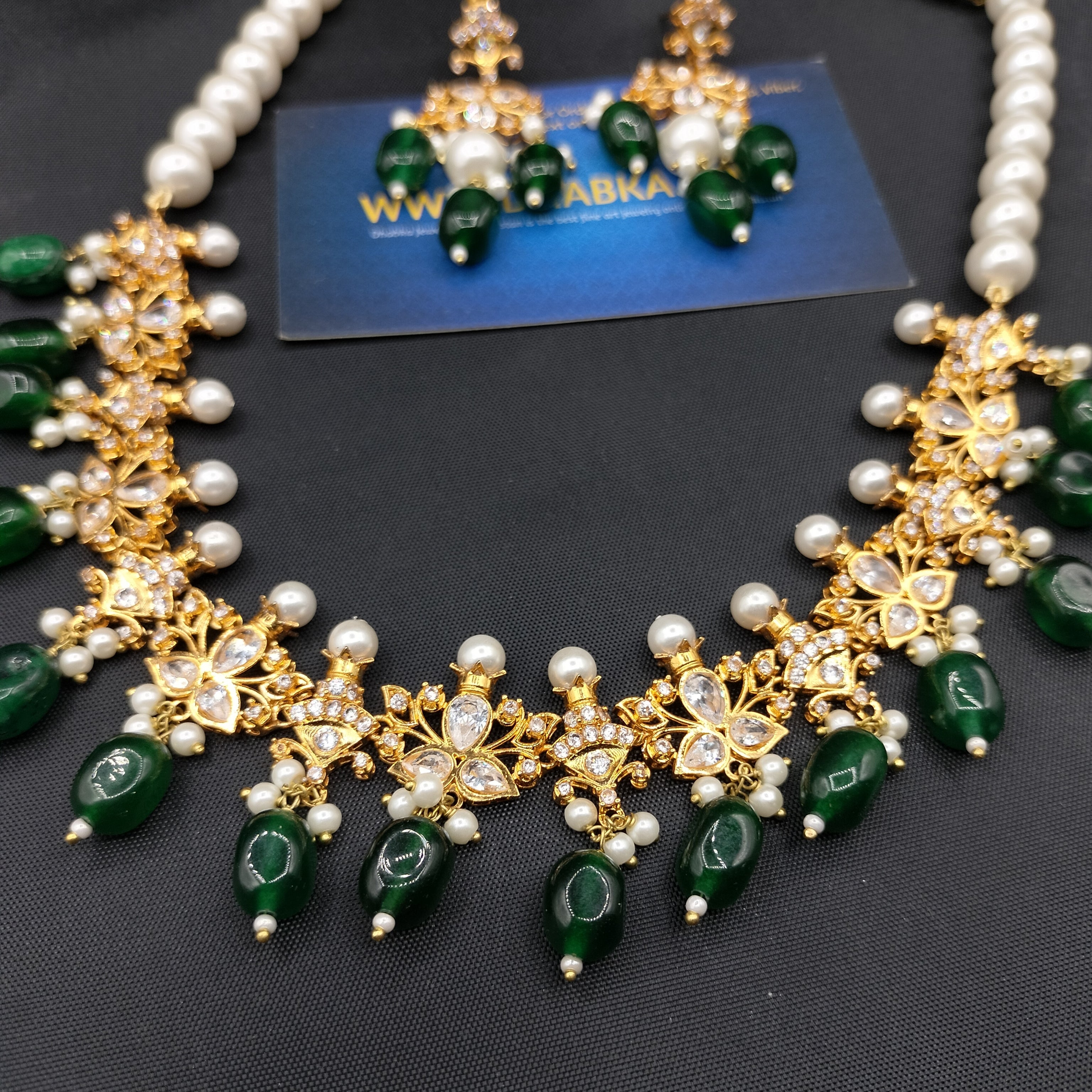 925 Sterling Silver Gold Plated Luxury Jewelry Set