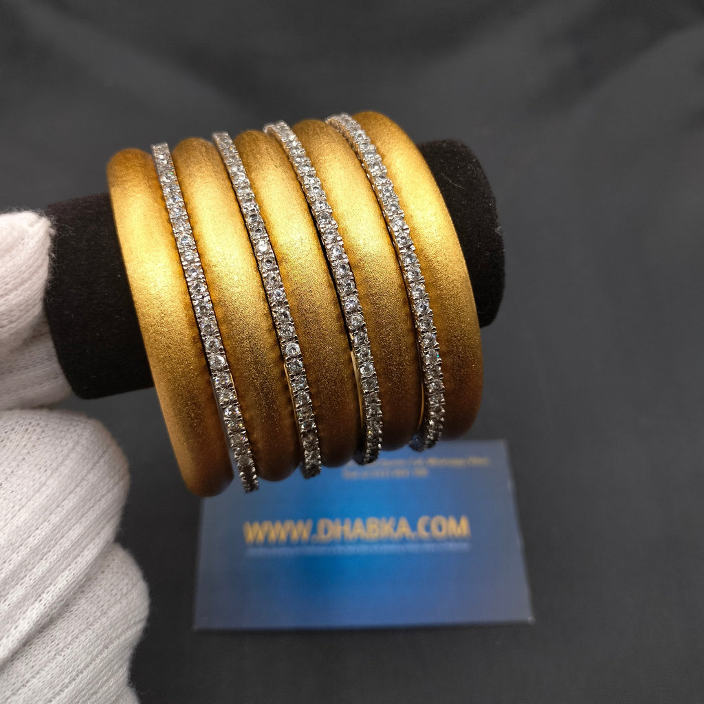 Dhabka Luxury 9 Pc Matt Bangle Set