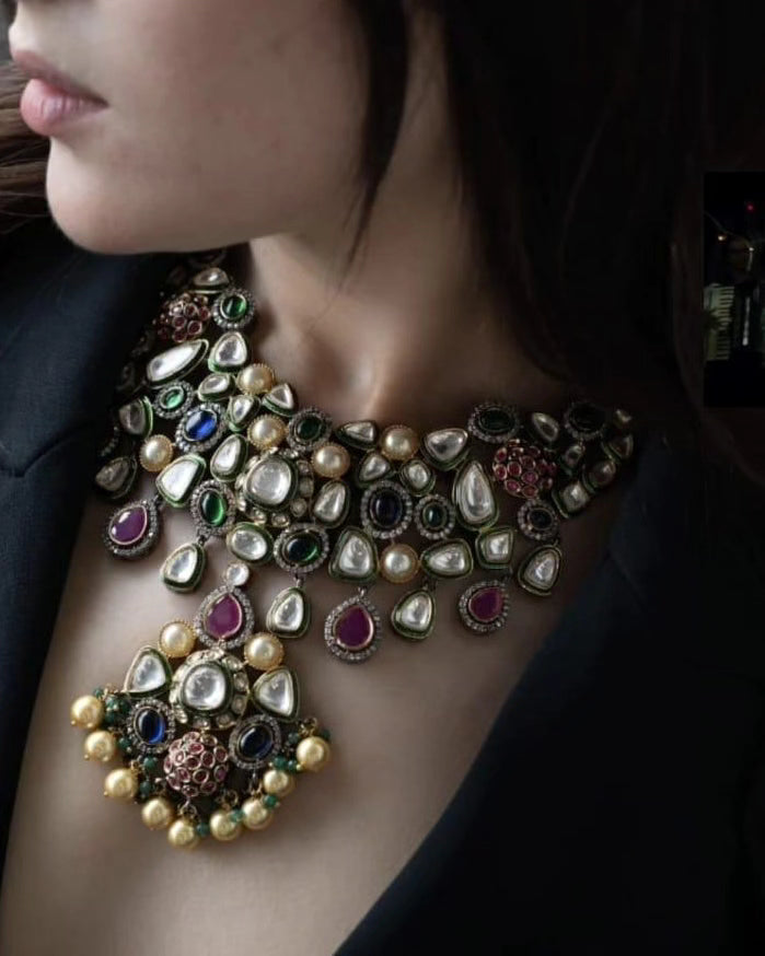 Luxury Multi Color Kundan Set Prebooking
